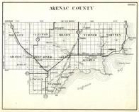 Arenac County, Moffatt, Clayton, Mason, Turner, Whitney, Adams, Deep River, Arenac, Augres, Standish, Michigan State Atlas 1930c